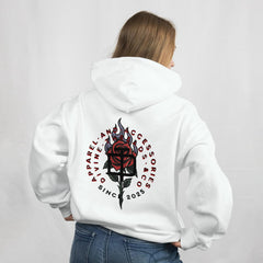 Divine Threads & Co Flaming Rose Hoodie