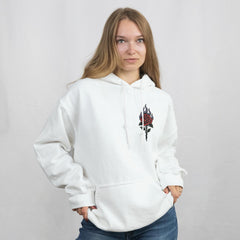 Divine Threads & Co Flaming Rose Hoodie