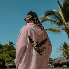 Hoodie comes in pink